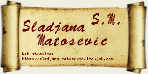 Slađana Matošević vizit kartica